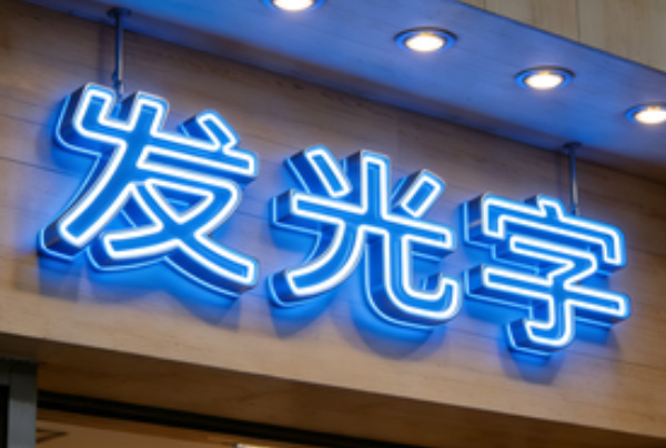 不锈钢围边发光字
